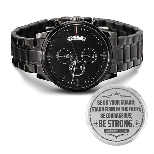 Men's Watch, Be on Your Guard, 1 Corinthians 16:13 NIV