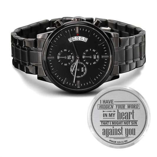 Men's Watch, I Have Hidden Your Word, Psalm 119:11