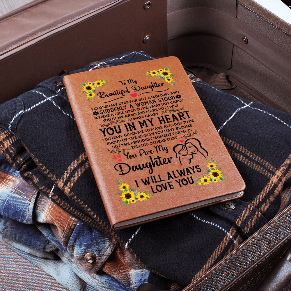 TO MY DAUGHTER PROUD LEATHER JOURNAL