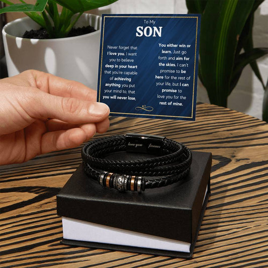 TO MY SON SKIES BRACELET