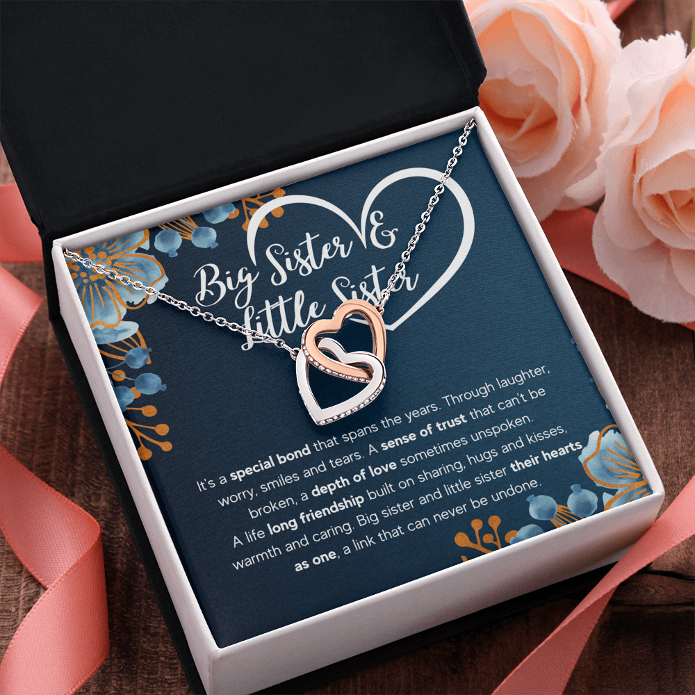 TO MY SISTER BOND INTERLOCKING NECKLACE GIFT SET